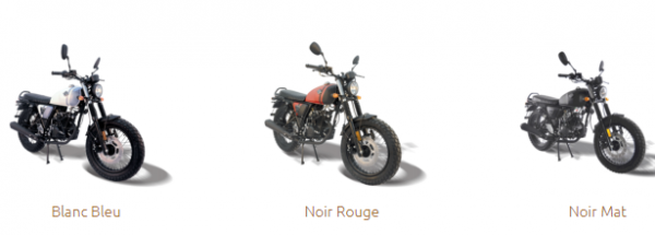 Réservoir à Essence Archive Scrambler 50cc E4 - Blanc/Bleu - Neuf Sous Emballage - Réf. AC970611R
